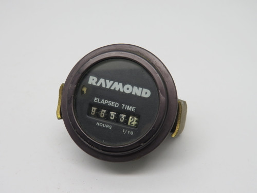 Raymond 870-218 Timer Gauge Elapsed Time Hours And 1/10 USED