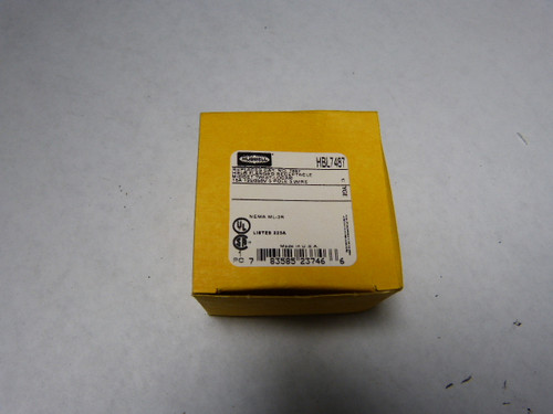 Hubbell HBL7487 Flanged Receptacle 15A 125/250V 3P 3W ! NEW !