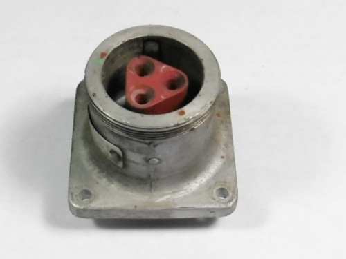 Crouse-Hinds AR-337 Arktite Receptacle 30A 250VDC 600VAC 3W 3P No Cover AS IS