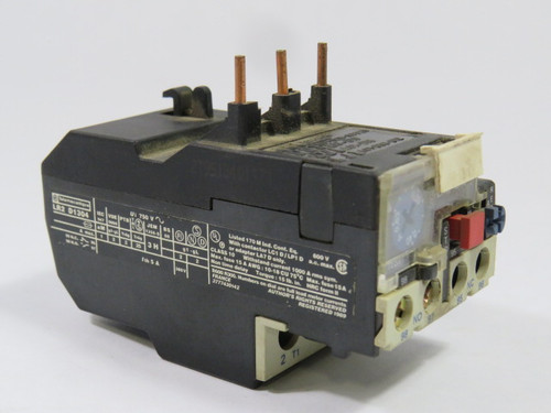 Telemecanique LR2-D1304 Bimetallic Overload Relay 0.4-0.63A USED