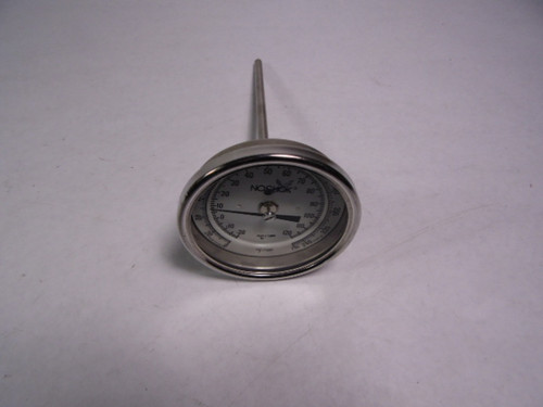 Noshok 30-310-060-0/250-F/C Temperature Gauge 0-250F -20-120C 3" Dial USED