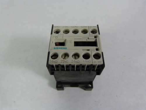 Siemens 3TH2031-OBB4 Control Relay 10Amp 4Pole 230VAC 24VDC USED