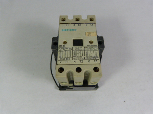 Siemens 3TF46-22-OXJ1 Contactor 3Pole 96-115V Coil USED