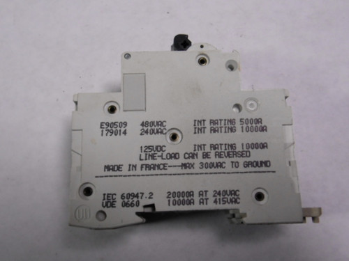 Merlin Gerin C60N-C15A Circuit Breaker 15A 2-Pole 480V AC USED