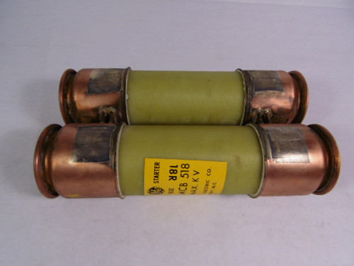 General Electric 9F60MCB518 Double-Barrel Fuse 18R 2.54kV 60Hz ! NEW !