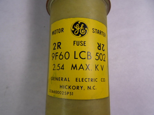 General Electric 9F60LCB502 Fuse 2R 2.54kV 60Hz NOP