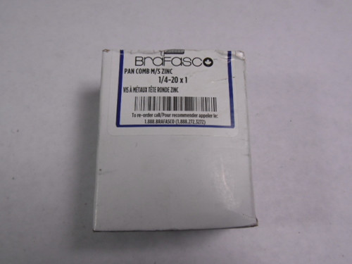 Brafasco FISTE0828752 Pan Comb M/S Zinc 1/4-20x1 Pack of 100 Pcs ! NEW !