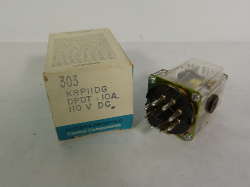 Potter & Brumfield KRP-11DG-110 Plug In Relay 10Amp 110V ! NEW !