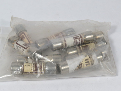 Tron KAA-15 Rectifier Fuse 15A 130V Lot of 10 USED