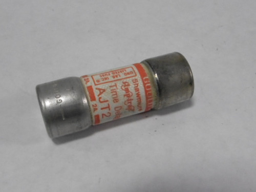 Gould Shawmut AJT2 Time Delay Fuse 2A 600V USED