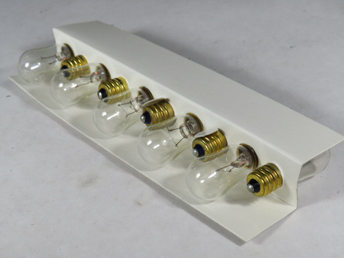 Standard 50292 6S6-12VCAND Clear Indicator Lamp E12 Base 12V 6W 10-Pack ! NEW !