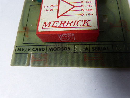 Merrick 14358/MOD.505-35A MV/V Card USED