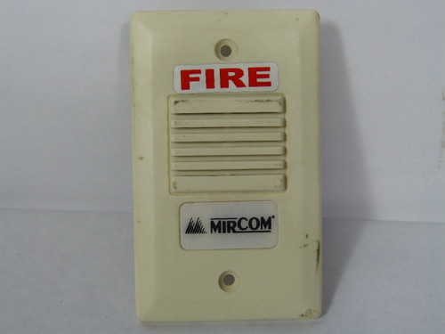 Mircom MH-25W Piezoelectric Mini Horn - White 10-28VDC USED