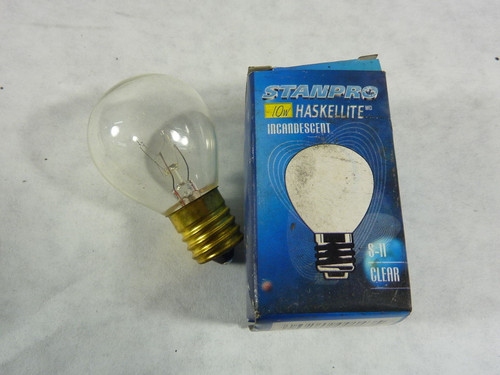 Stanpro S-11 2060 Incandescent Bulb  Clear 130V 10W ! NEW !