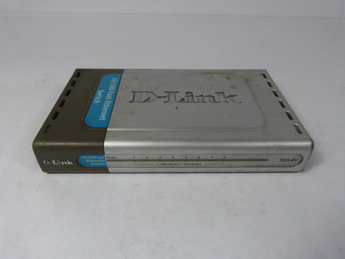 D-Link CSS8+A...H4 DSS-8+ Ethernet Switch 8 Port Ver. H4 10/100 USED
