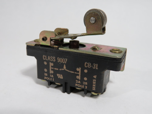 Square D 9007-CB31 Limit Switch 10A 600V USED