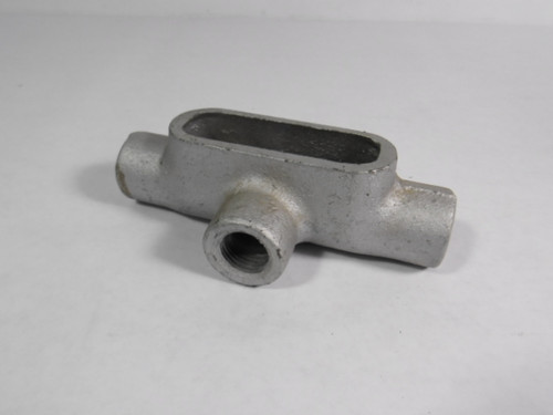 Crouse-Hinds T-17 Conduit Body 1/2" No Cover USED