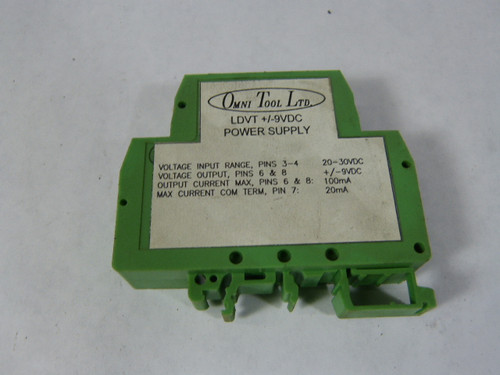 Omni Tool LDVT?9VDC Power Supply 115VAC USED