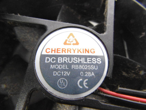 Cherry King RB8025SU Fan DC12V 0.28 AMP USED