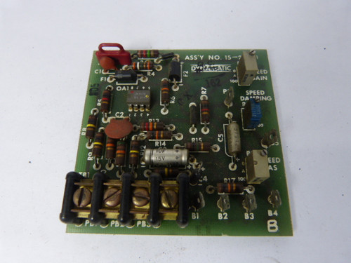 Dynamatic 15-240-1 Circuit Board USED