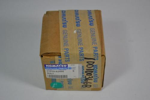 Komatsu 01010-62490 Bolt 5-Pack NEW