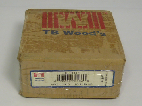 TB Woods SF21116 Sure Grip Bushing 3.125" OD 2.6875" Bore 2" LTB NEW