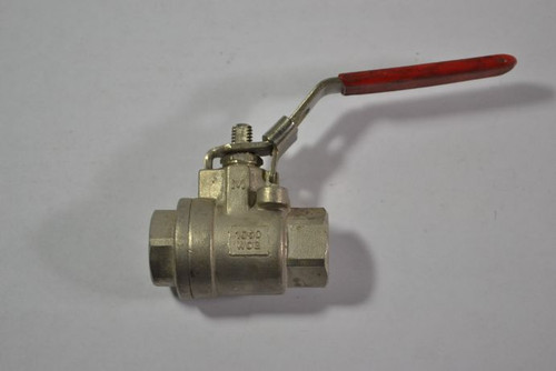 KVC S-201T Stainless Steel Ball Valve 1000WOG 1/2" USED