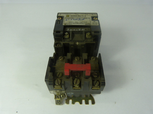 Square D 8536-SCO3S-V02S Starter 3 Pole Size 1 110/120V Coil USED