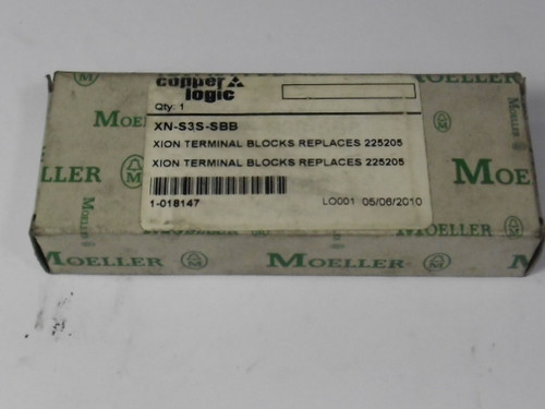 Moeller XN-S3S-SBB 3 Connection Screw Terminal  NEW