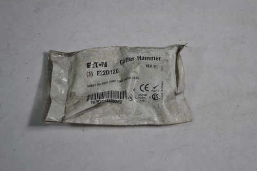 Cutler Hammer E22D120 Ser B1 LED Lamp 120AC 60Hz *Open Bag/Missing Bulb* ! NWB !