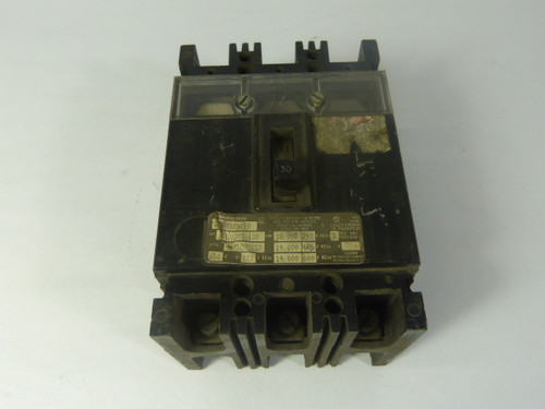 Westinghouse Circuit Breaker 3 Pole 30Amp 600V USED