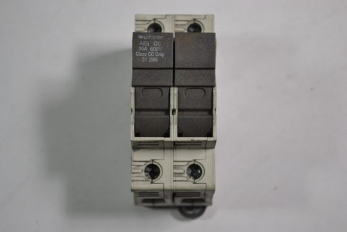 Wohner 31296 AES CC Fuse Holder 30A 600V 2-Pole USED