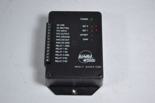 Bimba 120AC4-20MA Position Feedback Cylinder LRT Controller USED