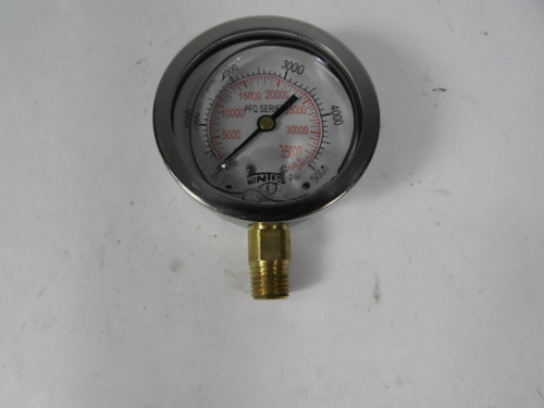 Winters PFQ812 Mechanical Pressure Gauge 0-5000 PSI/KPA ! NEW !