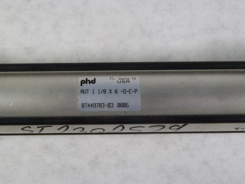 PHD AVT1 1/8x6-D-E-P Pneumatic Square Body Cylinder USED