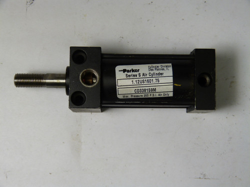 Parker 1.12US1601.75 Pneumatic Cylinder 1.12" Bore1.75" Stroke USED