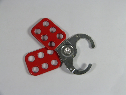 MasterLock 420 Safety Lockout Hasp 1in Jaw Diameter - Red USED
