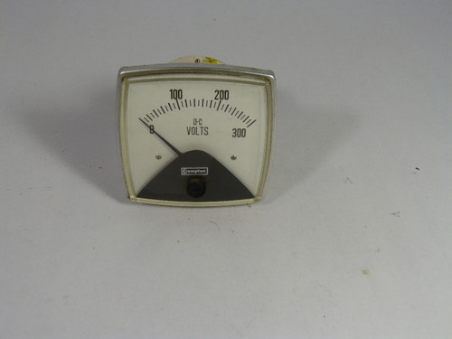 Crompton 016-1VA-RXRX Panel Meter D.C. VoltMeters 0-300V USED