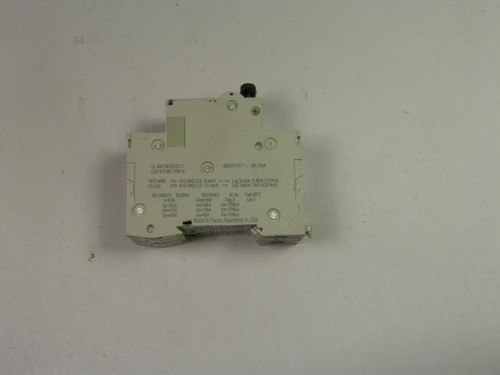 Schneider Electric MGN61317 2-Pole Circuit Breaker C60 6A 50/60HZ USED