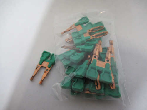 Automation Direct DN-2J6Y Terminal Block Jumper 2 Pole Green Lot of 20 USED