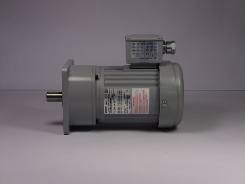 Brother 1/4HP 1720RPM 460V TEFC 3Ph 0.50A 60Hz Ratio 20:1 USED