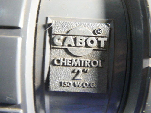 Cabot Chemtrol InLine Ball Valve 150PSI 2" 150 WOG USED