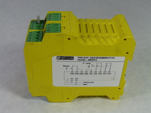 Phoenix Contact 2963912 2-Channel Safety Relay 8NO 1NC USED