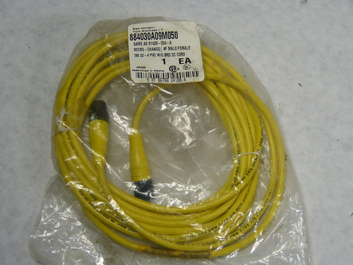 Brad Harrison 88403A09 M050 Cordset 4 Pin Male/Female Connector ! NEW !