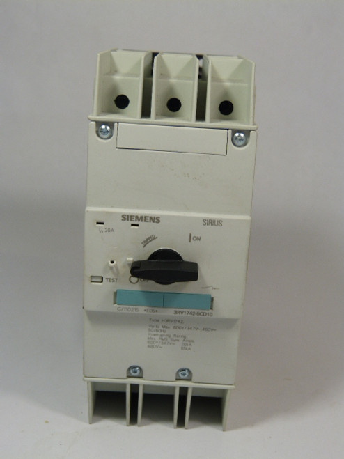 Siemens 3RV1-742-5CD10 Circuit Breaker USED