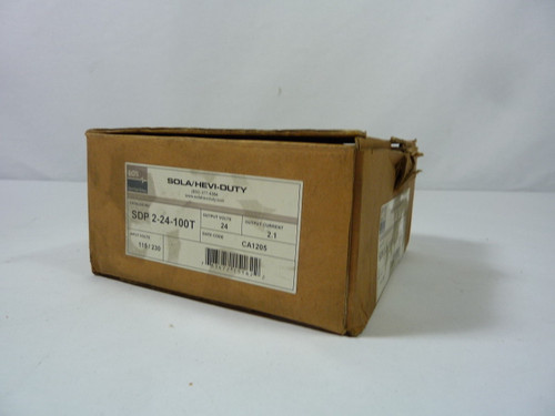 Sola Electric SDP-2-24-100T Power Supply 1.1/.7A 24-28V ! NEW !