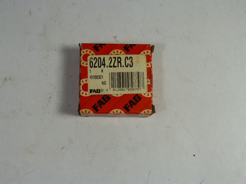 FAG 6204.2ZR.C3 Ball Bearing 20x47x14mm Shielded 1Row ! NEW !