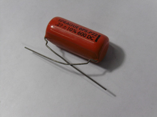 Sprague 6PSP22 Polyfilm Capacitor 0.22uf ! NOP !