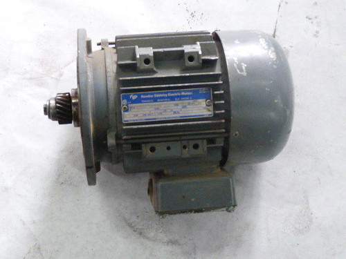 Hawker Electric Motor 1.5HP 1700RPM 230/460V D90SD TEFC 3Ph 4.9/2.45A USED