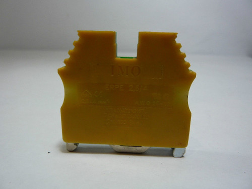 IMO ERPE2.5/4 Terminal Block 2.5-4mm YELLOW/GREEN USED